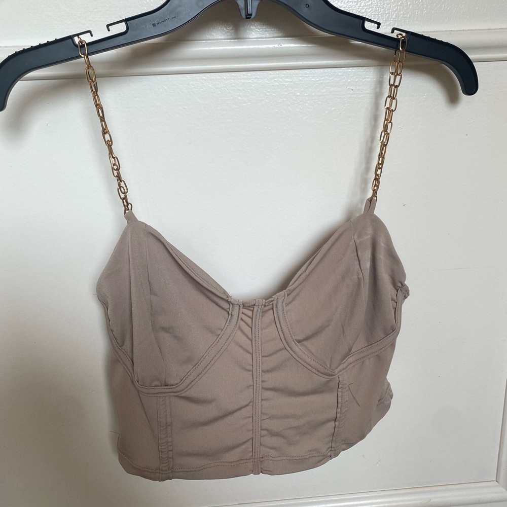 Beige going out top